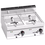 Freidora doble eléctrica - 10+10L - 12,0kW - con grifo de vaciado