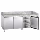 Commercial Pizza Prep Counter - Granite Top ECO - 2025x800mm - with 3 doors