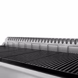 Вугільний гриль BERLIN - 1360 мм - вигляд нержавіючої сталі