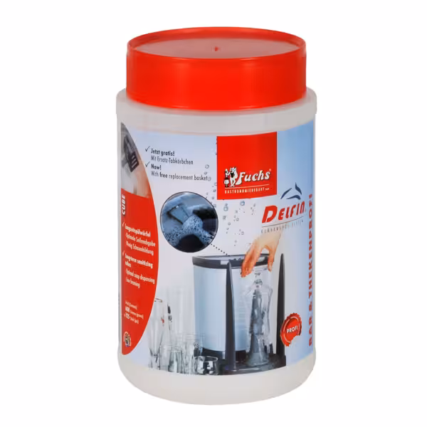 FUCHS | Pitkäkestoiset lasinpesukuutiot DELFIN® TS -lasinpesujärjestelmiin - 600 grammaa - 125 kappaletta