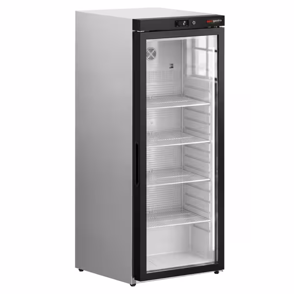 Lagerkühlschrank Edelstahl PREMIUM - 600 Liter - mit 1 Glastür