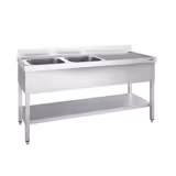 Diskbänk 1,8m - 2 Ho vänster L 50 x B 50 x D 30 cm