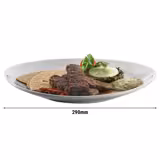 (6 pcs) ENTITY - Assiette carrée - Porcelaine - 290x290mm - Blanc