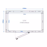 Chladicí box - 2100x1200 mm - 3,7 m³