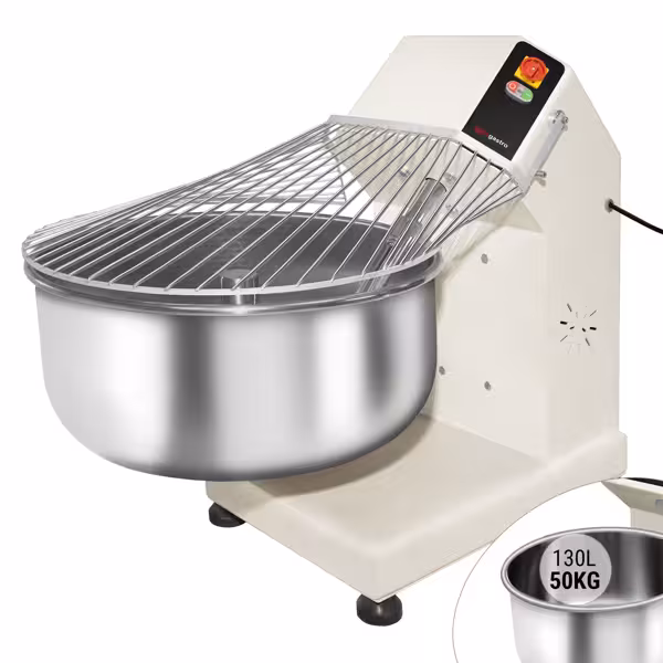 Spiralna miješalica za tijesto - 130 l / 75 kg - s fiksnom posudom - 400 V