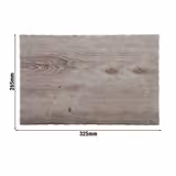 (6 adet) GN 1/2 Tepsi - DRIFTWOOD - Melamin - 325x265mm - Yükseklik: 15mm - Gri