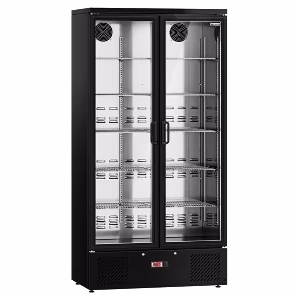 Enfriador de botellas - 500 litros - con 2 puertas de cristal