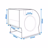 Centrifugaalventilator 10000m³/uur - voor Airboxen; Wandafzuigkap