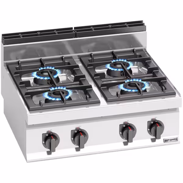 Gasspis med 6 brännare (28 kW) - med pilotflamma