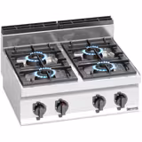 Gasspis med 6 brännare (28 kW) - med pilotflamma