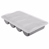 Vassoio portaposate - con 4 scomparti - incl. coperchio - 537x301mm - Altezza: 120mm - polipropilene (PP) - Grigio