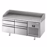 Banco pizza refrigerato PREMIUM PLUS - 1490x700mm - con 4 cassetti - piano in granito