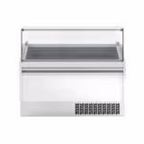 Vitrine à glace LEVI – 1620 mm – statique – pour 9 + 9 bacs de 5 L – Blanc