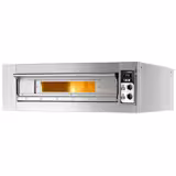 Forno elettrico per pizza - Platea in mattoni refrattari - 1420x1380mm - 9 pizze Ø33cm - fino a 400°C - Meccanico