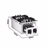 Inbouwgaskookplaat - 15 kW - 2 branders