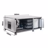 Exhaust Air Purification System with Motor - 8400m³/h - with Pre‑Filter, Bag Filter & Activated Carbon Filter