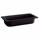(6 pcs) Melamine Gastronorm Tray GN 1/4 - ECO - Black - 1.9L - Depth: 100mm