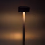 (4 pcs) LED Table Lamp - NISSRIN MICRO - Rechargeable - Cordless - 3-step dimmable - Ø80mm - Black - with Charging Dock