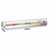 Opzetkoelvitrine PREMIUM PLUS - 2300x353mm - 11x GN 1/4
