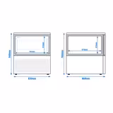 Abbattitore di temperatura professionale da banco - Pannello touch - 120L - 5 teglie GN 1/1