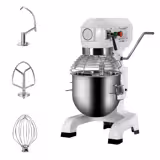 Επαγγελματικό μίξερ ζαχαροπλαστικής - 10 l - 450 W - με 3 εξαρτήματα (γάντζος, σύρμα, φτυάρι) - 3 ταχυτήτων - επιτραπέζιο