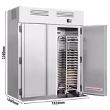 Einfahrkühlschrank Edelstahl Premium PLUS - GN 2/1 - 2700 Liter - mit 2 Türen
