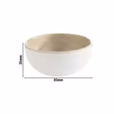 (6 Stück) Schale - FRIDA - Melamin - 0,1 Liter - Ø 85mm - Weiß