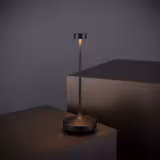 (4 unid) Candeeiro de mesa LED - NISSRIN MICRO - recarregável sem fios - regulável em 3 níveis - Ø80mm - Preto - IP54