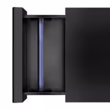 Coffee Knock Drawer - Single - 410x510x115mm - with Knock Bar - Black