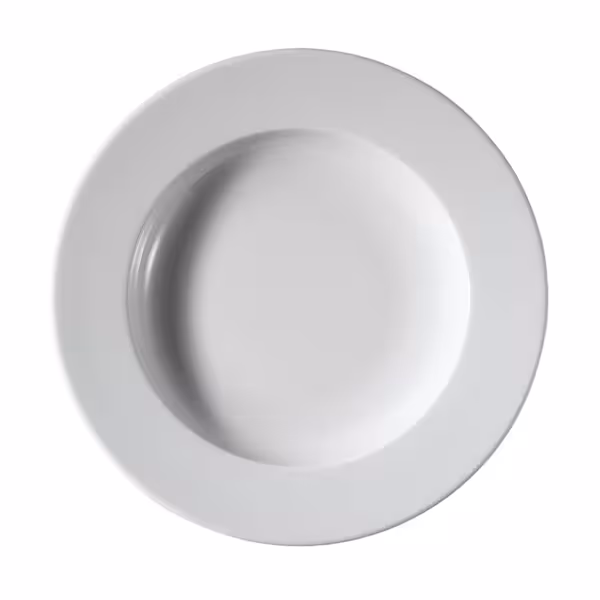 (12 pcs) PERA | Deep Plate - Porcelain - Ø230mm - White