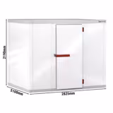 Vriescel - 2825x5100mm - 25,08m³