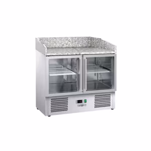 Rashladni pult za pripremu pizze ECO - 935x700 mm - Sa 2 staklena vrata 
