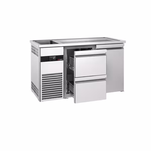 Barkylbänk PREMIUM - 1550x700 mm - 1 dörr & 2 lådor