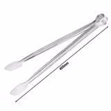 (4 pcs) Grill tongs - Length: 400mm - Stainless steel
