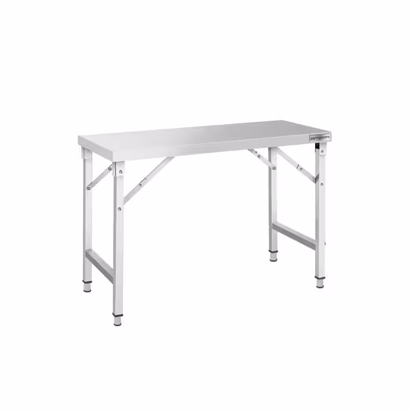Edelstahl Arbeitstisch - klappbar - 1400x700mm