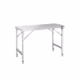 Commercial Stainless Steel Centre Table - 1400x600mm - Foldable