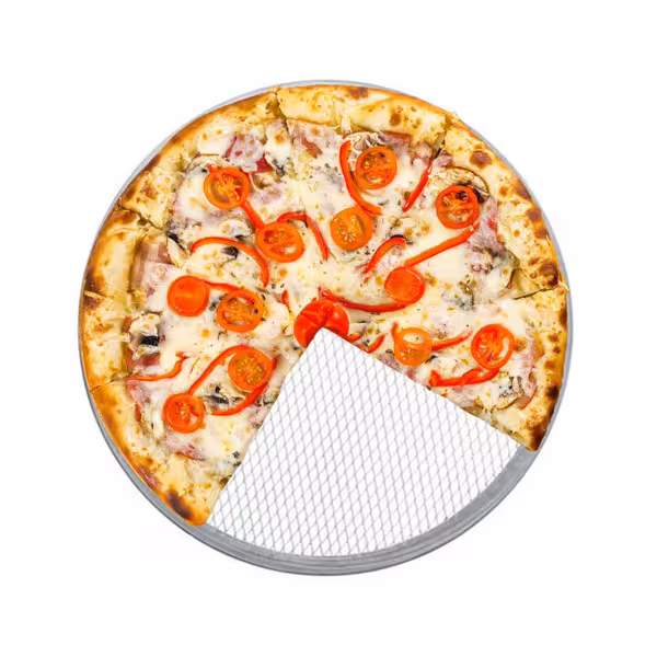 Pizzascherm - Aluminium - Ø250mm - geperforeerd