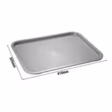 (6 Stück) FAST FOOD Tablett - Polypropylen - 410x305mm - Grau