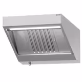 Wandafzuigkap - 800mm - met labyrintfilters & LED-verlichting - met vetaftapkraan