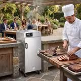 Smoker Oven - Digital - with 6 Racks - 509x556mm - on Wheels - Black