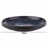 (6 uds) LOOPS - Plato llano - Melamina - Ø230mm - Azul / Gris