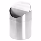 (6 pièces) Conteneur à déchets de table - en acier inoxydable - 0,7 litre