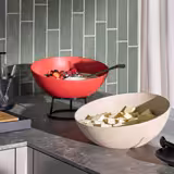 (6 buc) Bol | FROSTFIRE - Aluminiu - 1,9 litri - pătrat - 265x265x120 mm - stivuibil; compatibil mașină de spălat vase - Bej