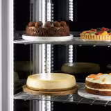 Banco buffet professionale refrigerato PRAGA - 1400mm - con vasca refrigerata - su ruote - per 3x GN 1/1 - Acciaio inox - Self Service