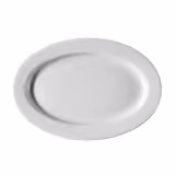 (6 pz) Pera Bianco - Piatto ovale - Porcellana - 240x180mmxH25mm - Bianco