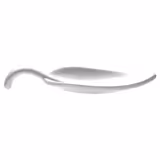 (50 szt.) Łyżka do finger foodu - LEAF - Melamina - 100mm - Biały