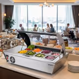 Stolní chladicí vitrína Desna - pro 8× GN 1/6 nebo 4× GN 1/3 - 67 l - 1 035 mm