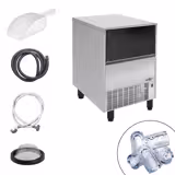 Commercial Ice Cube Maker PREMIUM – Hollow Cylinder – 51 kg/24h – 25 kg Bin