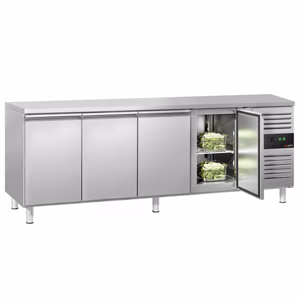 Kylmäpöytä ECO - 2230x700 mm - 553 l - 4 ovea