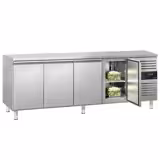 Soğutmalı tezgah ECO - 2230x700mm - 4 kapılı - dijital termostat; fanlı soğutma; içten motorlu